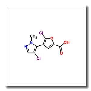 5-Chloro-4-(4-chloro-1-methyl-1H-pyrazol-5-yl)-2-furoic acid