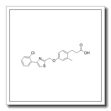 3-[4-[[4-(2-chlorophenyl)-1,3-thiazol-2-yl]methoxy]-2-methylphenyl]propanoic acid CAS 1050506-87-0