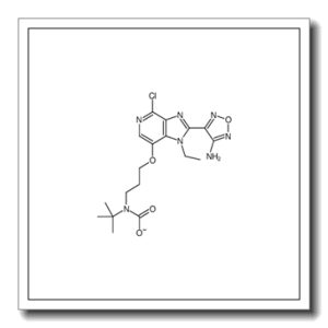N-[3-[2-(4-amino-1,2,5-oxadiazol-3-yl)-4-chloro-1-ethylimidazo[4,5-c]pyridin-7-yl]oxypropyl]-N-tert-butylcarbamate
