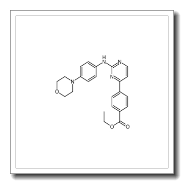 Ethyl 4-(2-{[4-(4-morpholinyl)phenyl]amino}-4-pyrimidinyl)benzoat e CAS 1056634-62-8