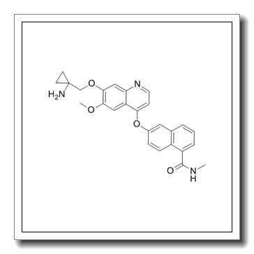6-[7-[(1-aminocyclopropyl)methoxy]-6-methoxyquinolin-4-yl]oxy-N-methylnaphthalene-1-carboxamide CAS 1058137-23-7