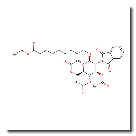 (8-Ethoxycarbonyloctyl)-3,4,6-tri-O-acetyl-2-deoxy-2-phthalimido-b-D-glucopyranoside CAS 106445-23-2
