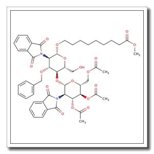 8-Methoxycarbonyloctyl-3-O-benzyl-2,2′-dideoxy-2,2′-diphthalimido-3′,4′,6-tri-O-acetyl-b-cellobiose