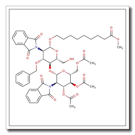 8-Methoxycarbonyloctyl-3-O-benzyl-2,2'-dideoxy-2,2'-diphthalimido-3',4',6-tri-O-acetyl-b-cellobiose CAS 106445-30-1