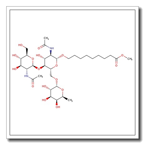 8-Methoxycarbonyloctyl-6-O-(a-L-fucopyranosyl)-N,N'-diacetyl-chitobioside CAS 106445-35-6