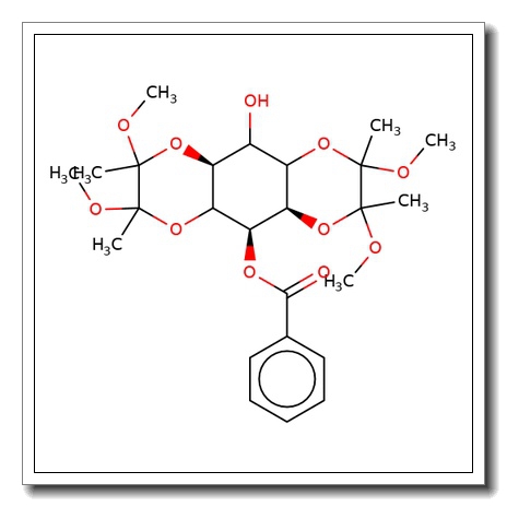 1,6-O-[(1R,2R)-1,2-Dimethoxy-1,2-dimethyl-1,2-ethanediyl]-3,4-O-[(1S,2S)-1,2-dimethoxy-1,2-dimethyl-1,2-ethanediyl]-5-benzoate-myo-i nositol CAS 1068088-78-7