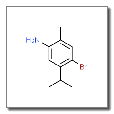 Benzenamine, 4-bromo-2-methyl-5-(1-methylethyl)- CAS 1079178-53-2