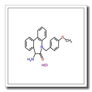 7-Amino-5-(4-methoxybenzyl)-5,7-dihydro-6H-dibenzo[b,d]azepin-6-one hydrochloride (1:1)
