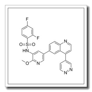 2,4-二氟-n-[2-甲氧基-5-[4-(4-吡嗪)-6-喹啉]-3-吡啶]苯磺酰胺