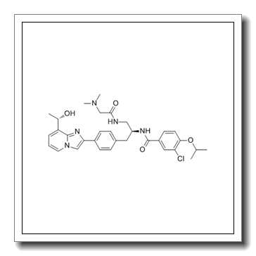 3-chloro-N-[(2S)-1-[[2-(dimethylamino)acetyl]amino]-3-[4-[8-[(1S)-1-hydroxyethyl]imidazo[1,2-a]pyridin-2-yl]phenyl]propan-2-yl]-4-propan-2-yloxybenzamide CAS 1088965-37-0