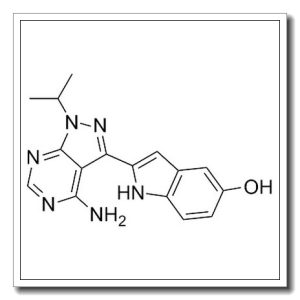 2-(4-氨基-1-异丙基-1H-吡唑并[3,4-D]嘧啶-3-基)-1H-吲哚-5-醇