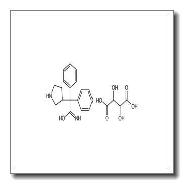 2,2-Diphenyl-2-[(3R)-3-pyrrolidinyl]acetamide 2,3-dihydroxysuccin ate (1:1)