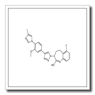 6-Fluoro-3-{4-[3-methoxy-4-(4-methyl-1H-imidazol-1-yl)phenyl]-1H- 1,2,3-triazol-1-yl}-1,3,4,5-tetrahydro-2H-1-benzazepin-2-one CAS 1093978-67-6