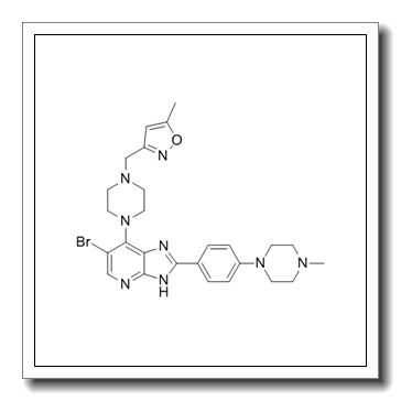 3-[[4-[6-bromo-2-[4-(4-methylpiperazin-1-yl)phenyl]-1H-imidazo[4,5-b]pyridin-7-yl]piperazin-1-yl]methyl]-5-methyl-1,2-oxazole CAS 1095382-05-0