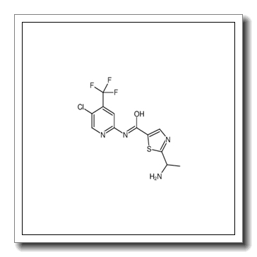 2-(1-aminoethyl)-N-[5-chloro-4-(trifluoromethyl)pyridin-2-yl]-1,3-thiazole-5-carboxamide CAS 1095823-56-5