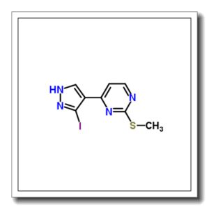 4-(3-碘-1H-吡唑-4-基)-2-甲基硫代嘧啶