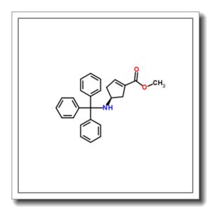 Methyl (4S)-4-(tritylamino)-1-cyclopentene-1-carboxylate