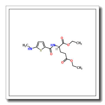 diethyl (2S)-2-[[5-(methylamino)thiophene-2-carbonyl]amino]pentanedioate CAS 112889-02-8