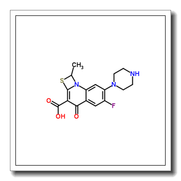 6-Fluoro-1-methyl-4-oxo-7-(piperazin-1-yl)-1,4-dihydro-[1,3]thiazeto[3,2-a]quinoline-3-carboxylic acid CAS 112984-60-8