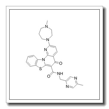 2-(4-methyl-1,4-diazepan-1-yl)-N-[(5-methylpyrazin-2-yl)methyl]-5-oxo-[1,3]benzothiazolo[3,2-a][1,8]naphthyridine-6-carboxamide CAS 1138549-36-6