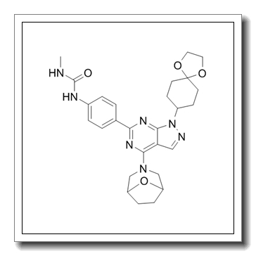 1-[4-[1-(1,4-dioxaspiro[4.5]decan-8-yl)-4-(8-oxa-3-azabicyclo[3.2.1]octan-3-yl)pyrazolo[3,4-d]pyrimidin-6-yl]phenyl]-3-methylurea CAS 1144068-46-1