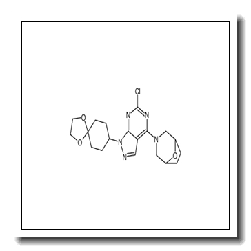 3-[6-chloro-1-(1,4-dioxaspiro[4.5]decan-8-yl)pyrazolo[3,4-d]pyrimidin-4-yl]-8-oxa-3-azabicyclo[3.2.1]octane CAS 1144080-35-2