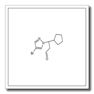 (3R)-3-(4-Bromo-1H-pyrazol-1-yl)-3-cyclopentylpropanal