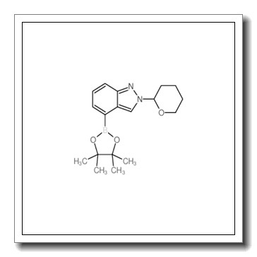 2-(oxan-2-yl)-4-(4,4,5,5-tetramethyl-1,3,2-dioxaborolan-2-yl)indazole CAS 1146955-35-2