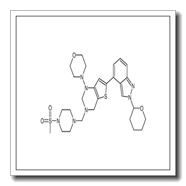 3-{[4-(Methylsulfonyl)-1-piperazinyl]methyl}-1-(4-morpholinyl)-6- [2-(tetrahydro-2H-pyran-2-yl)-2H-indazol-4-yl]-1,2,3,4-tetrahydro thieno[3,2-d]pyrimidine CAS 1146955-37-4