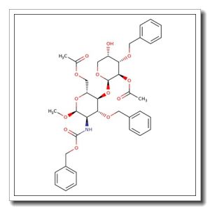 Methyl 6-O-acetyl-3-O-benzyl-N-Cbz-2-deoxy-4-O-(methyl-2-O-acetyl-3-O-benzyl-a-L-idopyranuronosyl)-a-D-glucopyranosaminide,