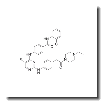 N-(2-chlorophenyl)-4-[[2-[4-[2-(4-ethylpiperazin-1-yl)-2-oxoethyl]anilino]-5-fluoropyrimidin-4-yl]amino]benzamide CAS 1158838-45-9
