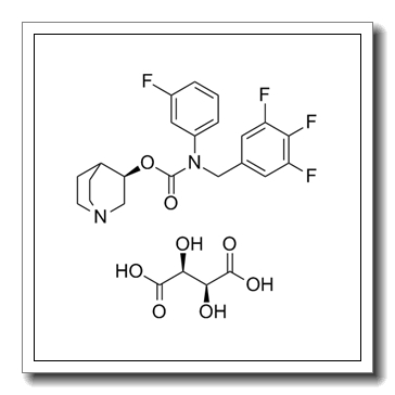[(3R)-1-azabicyclo[2.2.2]octan-3-yl] N-(3-fluorophenyl)-N-[(3,4,5-trifluorophenyl)methyl]carbamate,(2S,3S)-2,3-dihydroxybutanedioic acid CAS 1159101-48-0