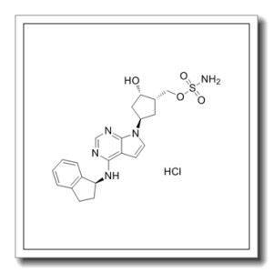 氨基磺酸 [(1S,2S,4R)-4-[4-[[(1S)-2,3-二氢-1H-茚-1-基]氨基]-7H-吡咯并[2,3-d]嘧啶-7-基]-2-羟基环戊基]甲基酯盐酸盐