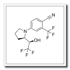 4-((R)-2-((R)-2,2,2-三氟-1-羟乙基)呲咯烷-1)-2-三氟甲基苯腈