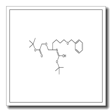 2-Methyl-2-propanyl {[(2S)-6-(benzyloxy)-2-({[(2-methyl-2-propany l)oxy]carbonyl}amino)hexyl]oxy}acetate CAS 1166394-93-9