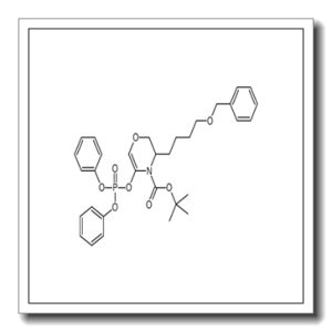 2-Methyl-2-propanyl 3-[4-(benzyloxy)butyl]-5-[(diphenoxyphosphory l)oxy]-2,3-dihydro-4H-1,4-oxazine-4-carboxylate