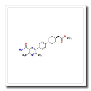 Methyl {trans-4-[4-(6-carbamoyl-3,5-dimethyl-2-pyrazinyl)phenyl]cyclohexyl}acetate