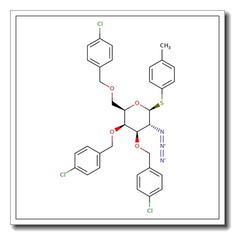 4-Methylphenyl 2-azido-3,4,6-tri-O-(4-chlorobenzyl)-2-deoxy-b-D-thiogalactopyranoside CAS 117153-30-7