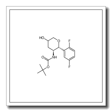 tert-butyl [(2R,3S)-2-(2,5-difluorophenyl)-5-hydroxytetrahydro-2H-pyran-3-yl]carbamate CAS 1172623-99-2