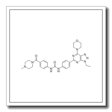 1-[4-(3-ethyl-7-morpholin-4-yltriazolo[4,5-d]pyrimidin-5-yl)phenyl]-3-[4-(4-methylpiperazine-1-carbonyl)phenyl]urea CAS 1173204-81-3