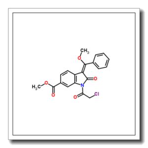(3E)-1-(2-氯乙酰基)-2,3-二氢-3-(甲氧基苯基亚甲基)-2-氧代-1H-吲哚-6-羧酸甲酯