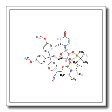 3-[[(2R,3R,4R,5R)-2-[[bis(4-methoxyphenyl)-phenylmethoxy]methyl]-4-[tert-butyl(dimethyl)silyl]oxy-5-(2,4-dioxopyrimidin-1-yl)oxolan-3-yl]oxy-[di(propan-2-yl)amino]phosphanyl]oxypropanenitrile CAS 118362-03-1