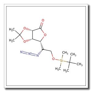 5-Azido-6-O-(tert-butyldimethylsilyl)-2,3-O-isopropylidene L-gulono-1,4-lactone