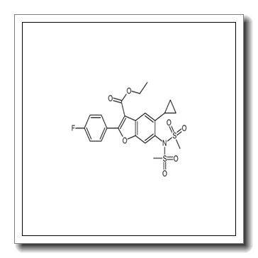 Ethyl 6-[bis(methylsulfonyl)amino]-5-cyclopropyl-2-(4-fluoropheny l)-1-benzofuran-3-carboxylate CAS 1185313-40-9