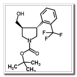 tert-Butyl (3S,4R)-3-(hydroxymethyl)-4-[2-(trifluoromethyl)phenyl]pyrrolidine-1-carboxylate