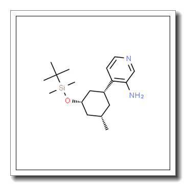 rel-4-[(1R,3S,5S)-3-[[(1,1-Dimethylethyl)dimethylsilyl]oxy]-5-methylcyclohexyl]-3-pyridinamine CAS 1187055-98-6