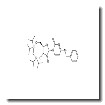 N-[2-Oxo-1-((2R,3aR,9aR)-5,5,7,7-tetraisopropyl-3-oxo-tetrahydro-1,4,6,8-tetraoxa-5,7-disila-cyclopentacycloocten-2-yl)-1,2-dihydro-pyrimidin-4-yl]-benzamide CAS 119411-03-9