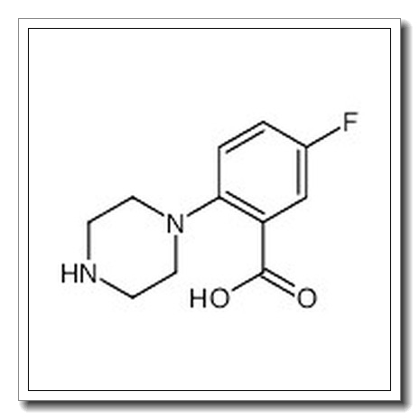 2-(1-哌嗪基)-5-氟苯甲酸