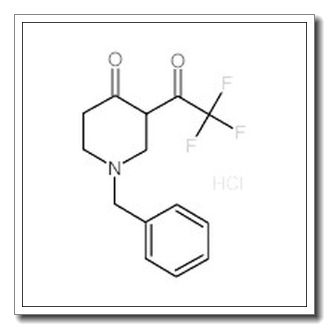 1-苄基-3-(2,2,2-三氟乙酰基)哌啶-4-酮盐酸盐