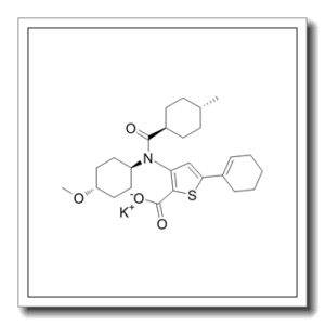 5-(1-环己烯-1-基)-3-[(反式-4-甲氧基环己基)[( 反式-4-甲基环己基)羰基]氨基]噻吩-2-羧酸钾盐